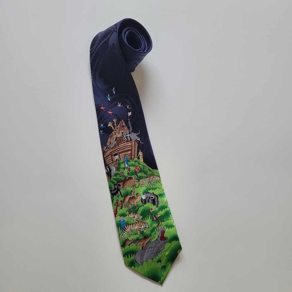 Steven Harris  Noah's Ark mens neck Tie